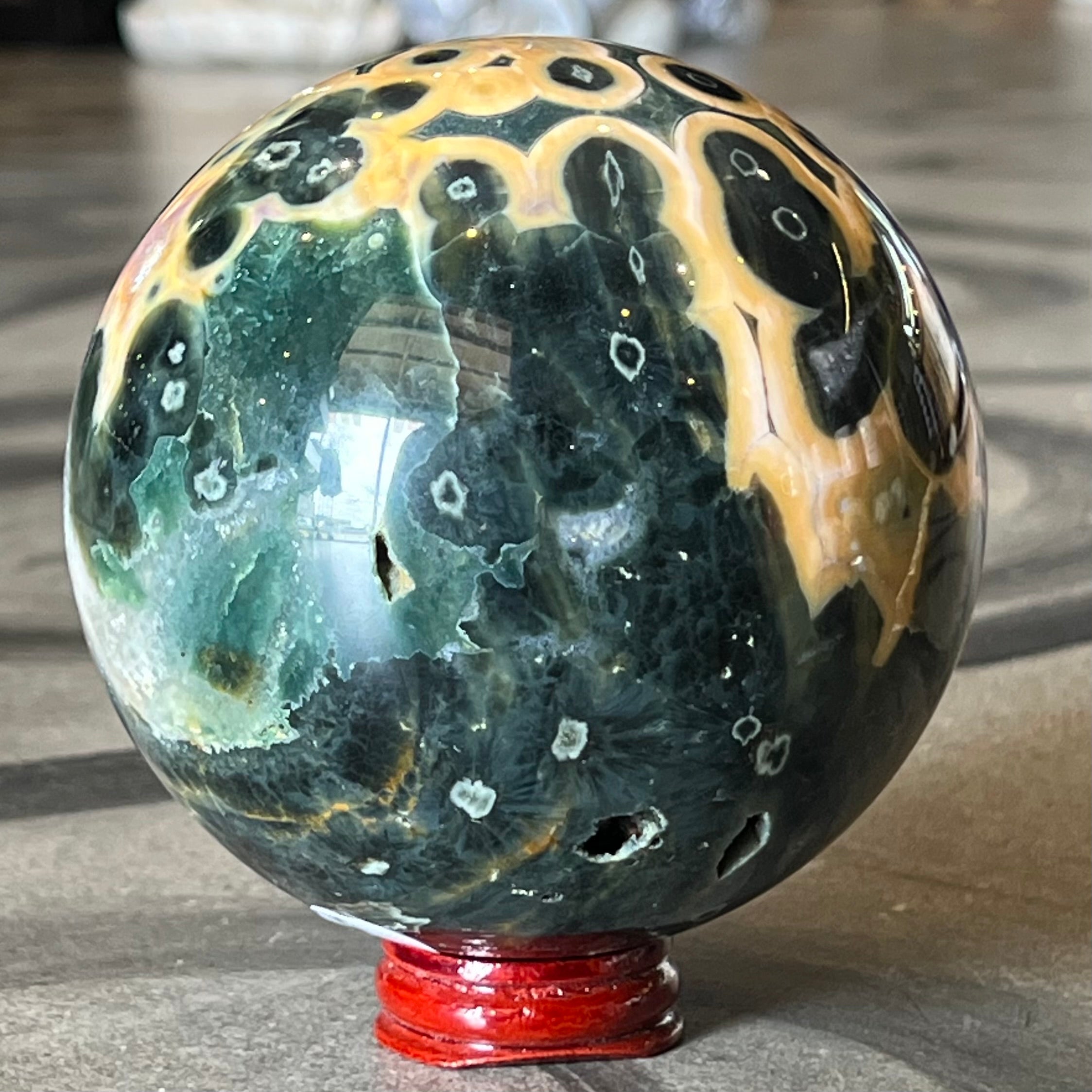 Rainforest Jasper Sphere