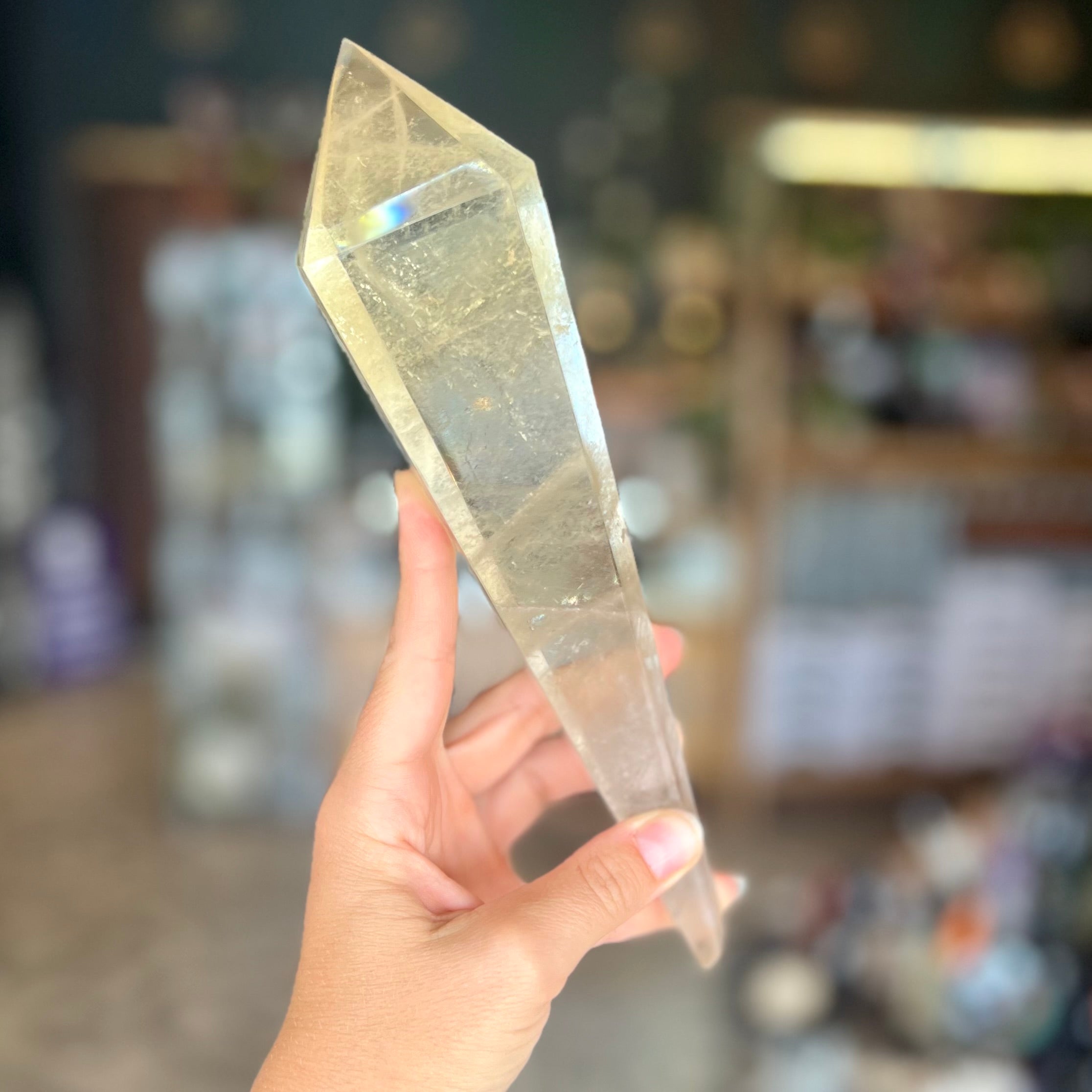 Golden Citrine Crystal Wand