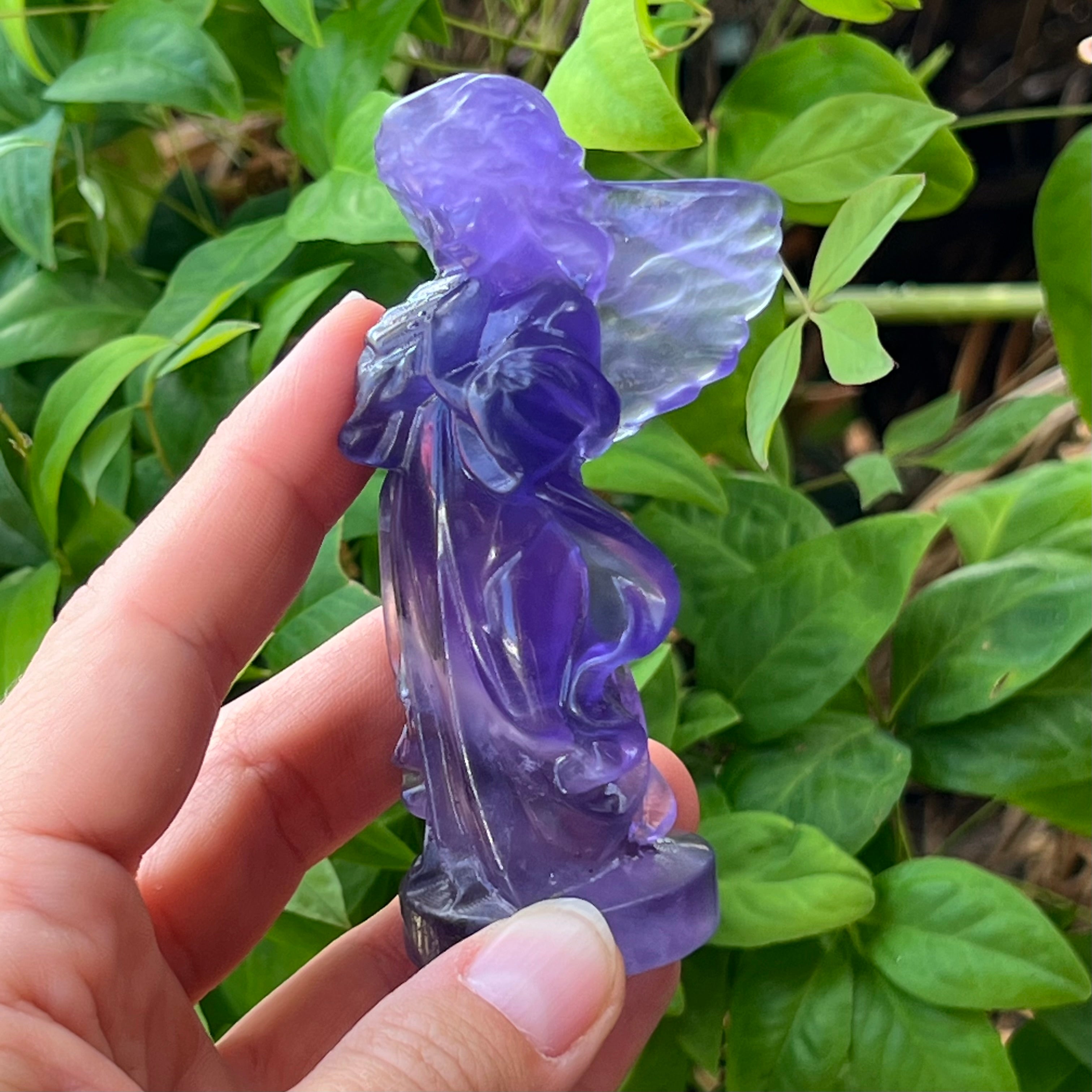 Memorial Angel ~ Purple Fluorite