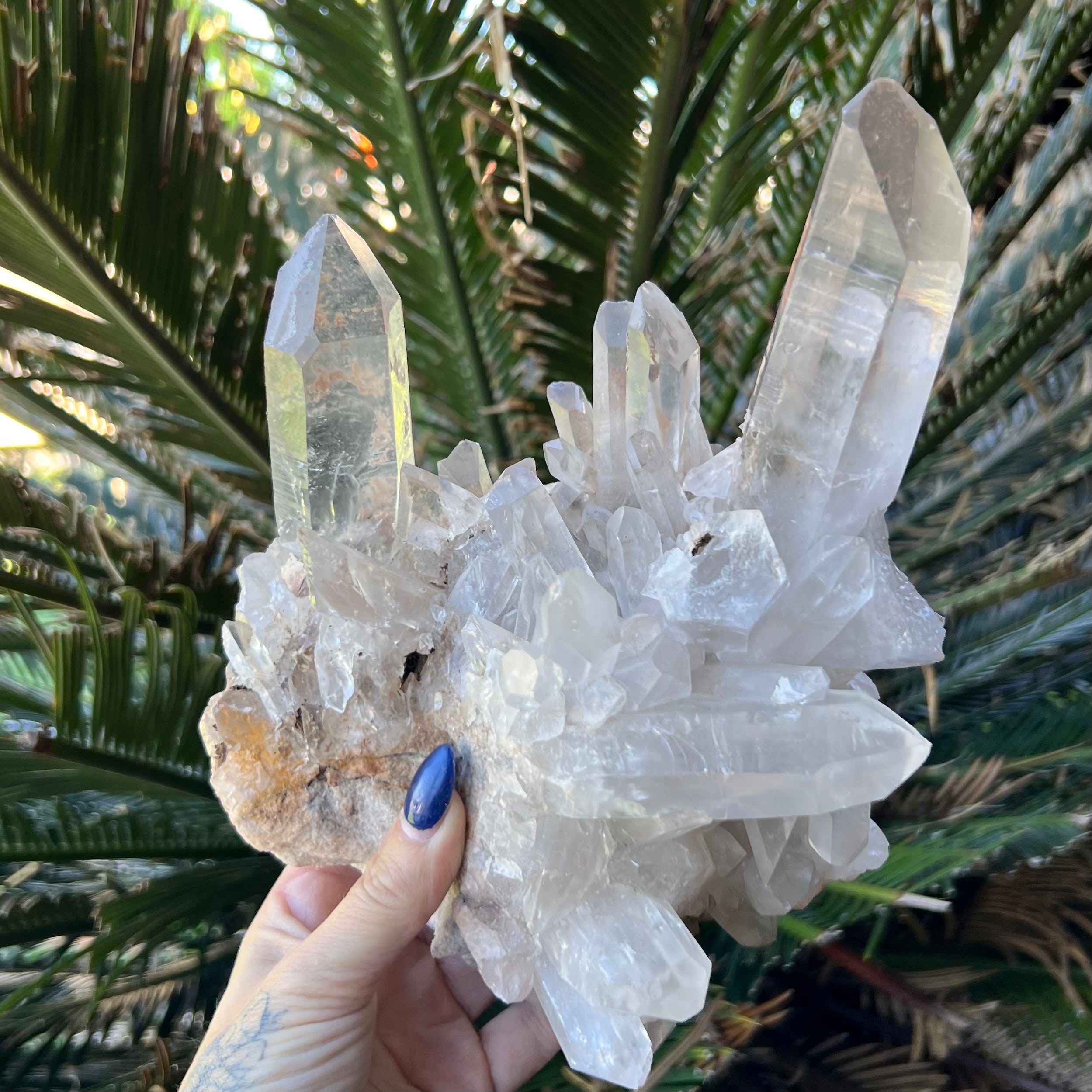 Clear Quartz Natural Raw Cluster