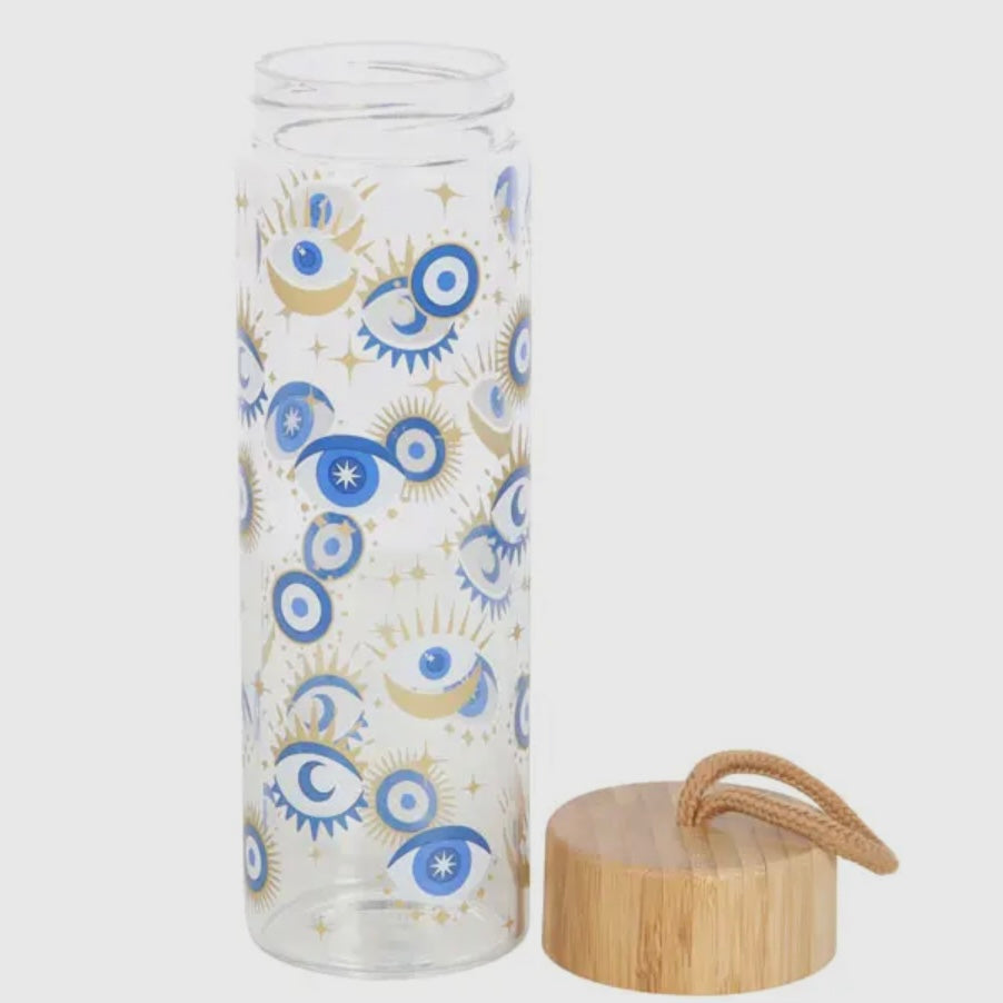 Evil Eye ~ Glass Drink Bottle