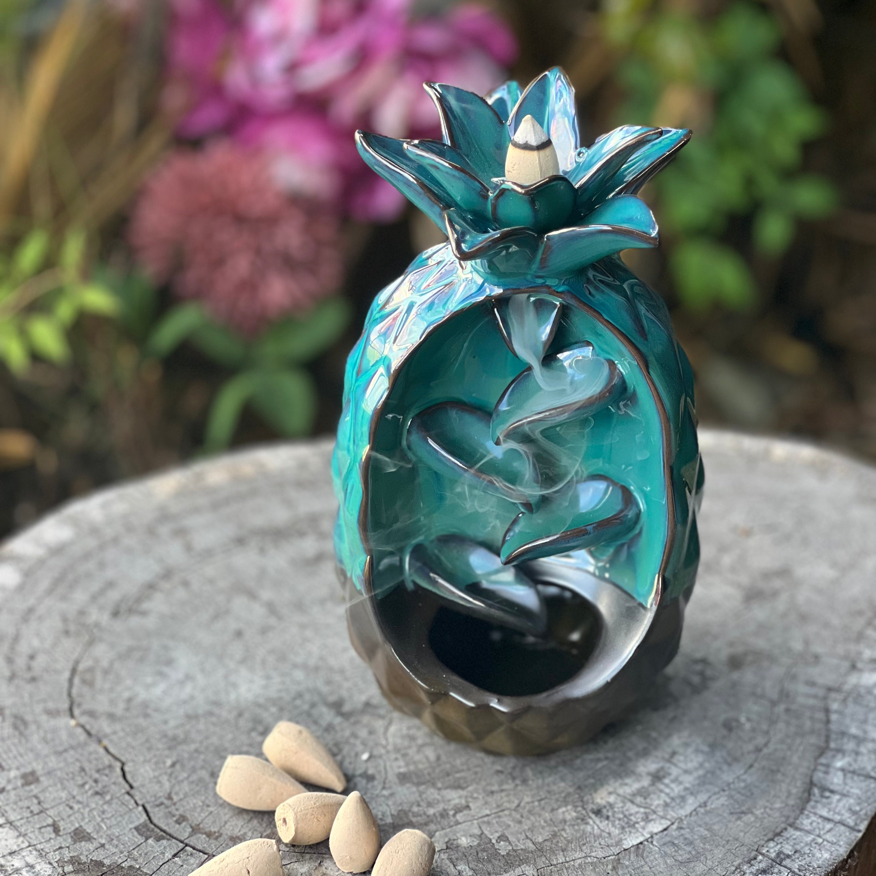 Pineapple Ceramic Back-flow Incense Burner