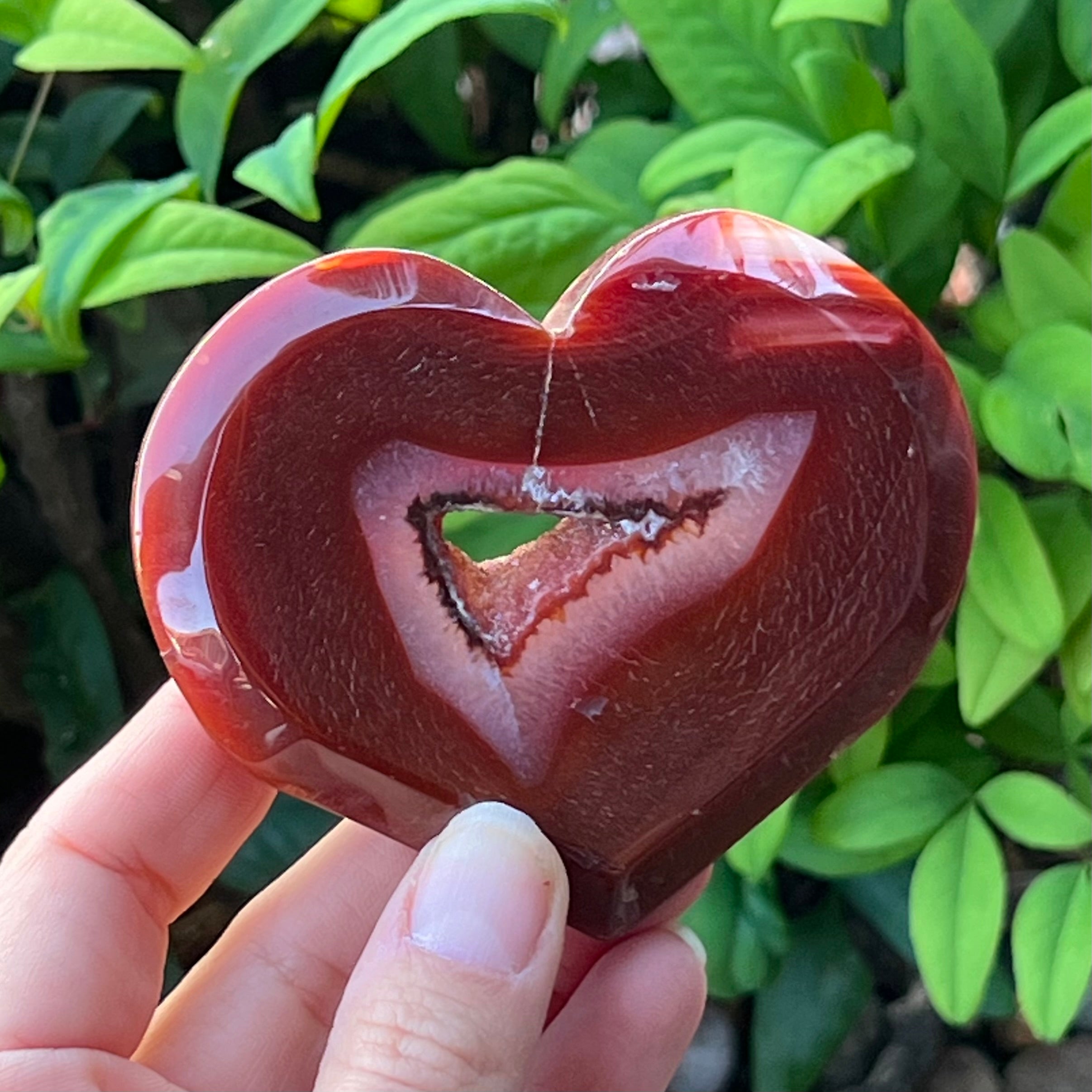 Carnelian Geode Heart