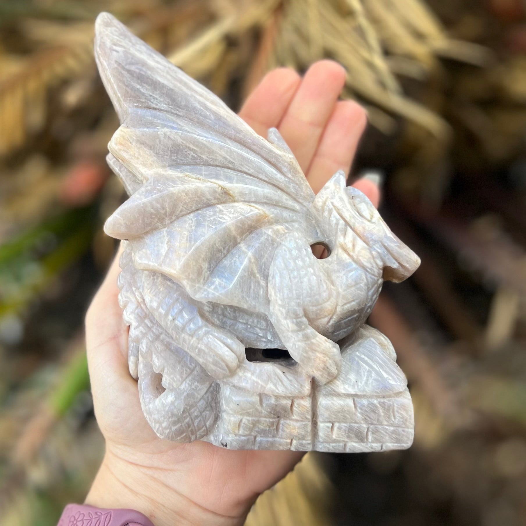 Dragon Carving ~ Moonstone