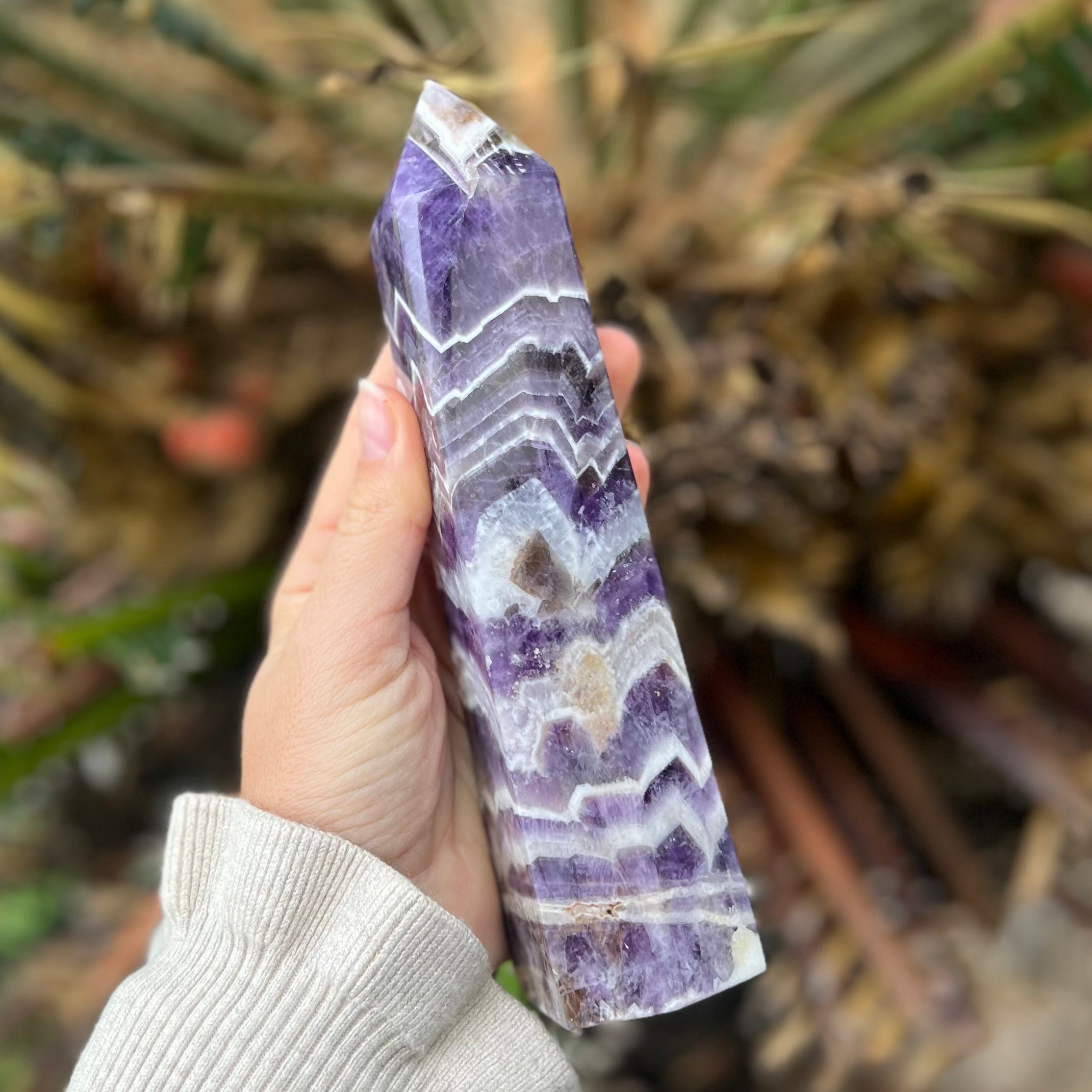 Chevron Amethyst Tower