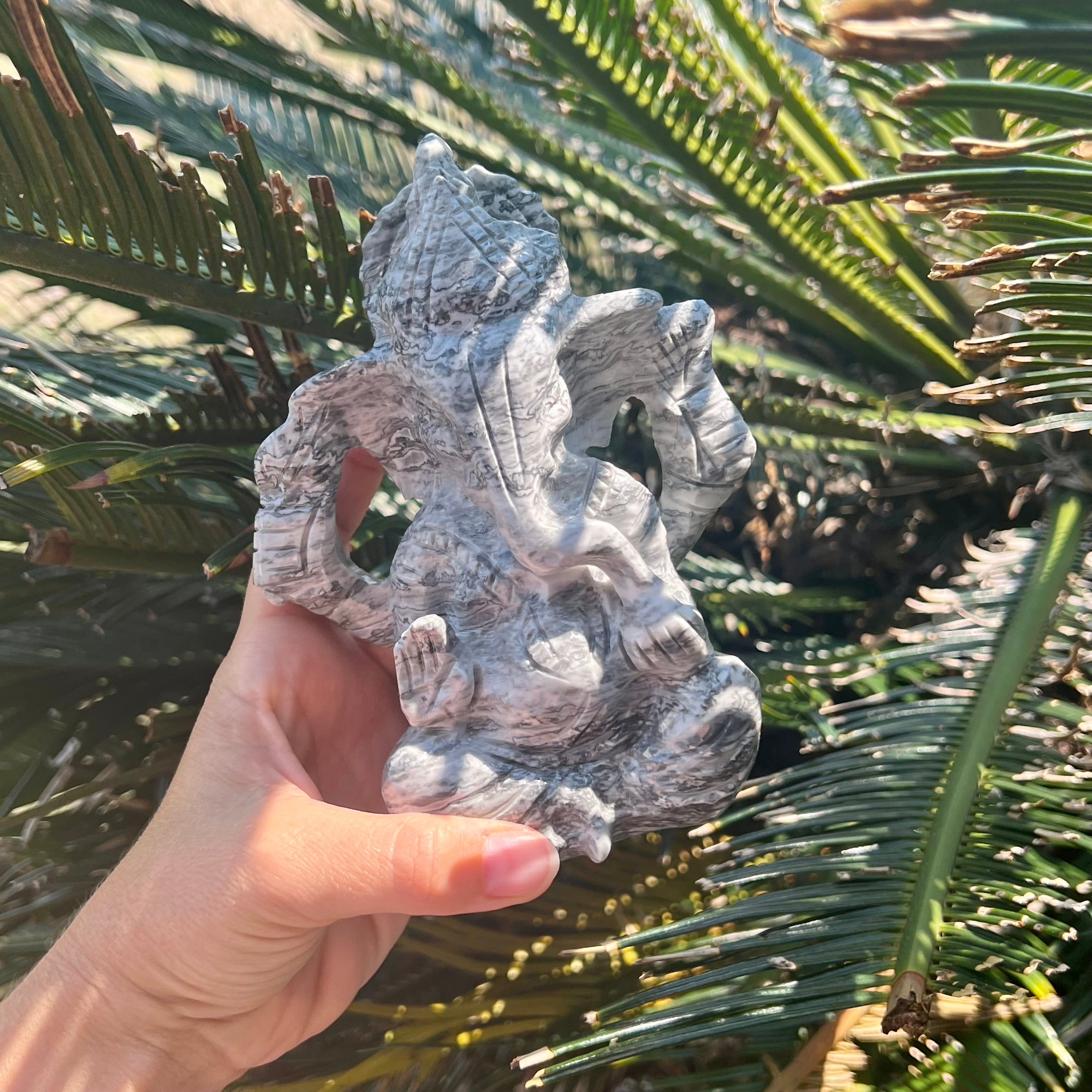 Neue Jade Ganesh Schnitzerei