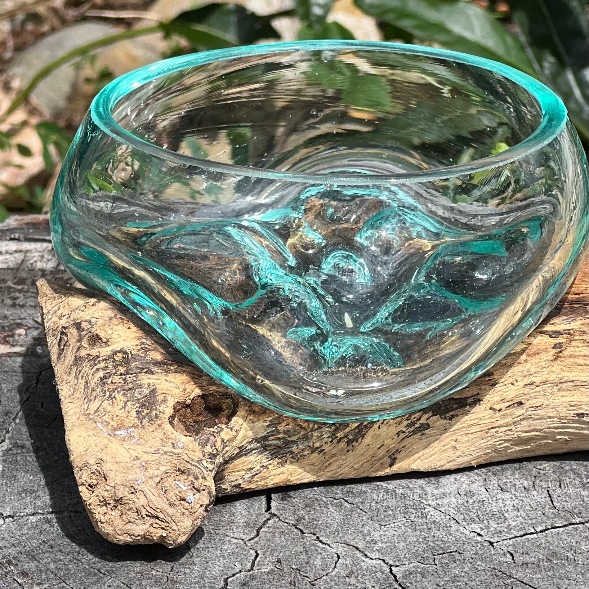 Slumped Glass Bowl ~ Dish ~ Trinket Holder Extra Small
