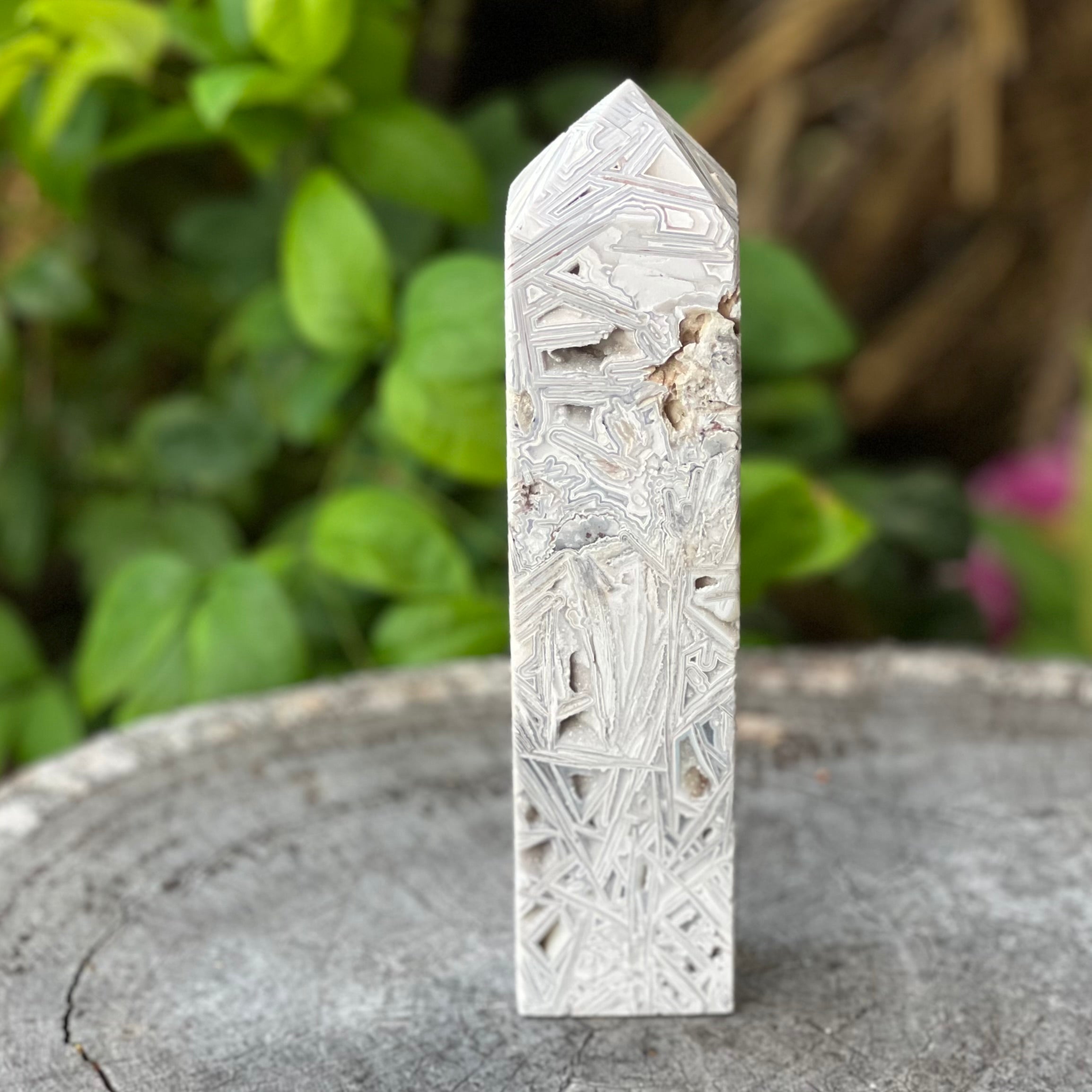 Inner Harmony ~ Mexican Agate Tower