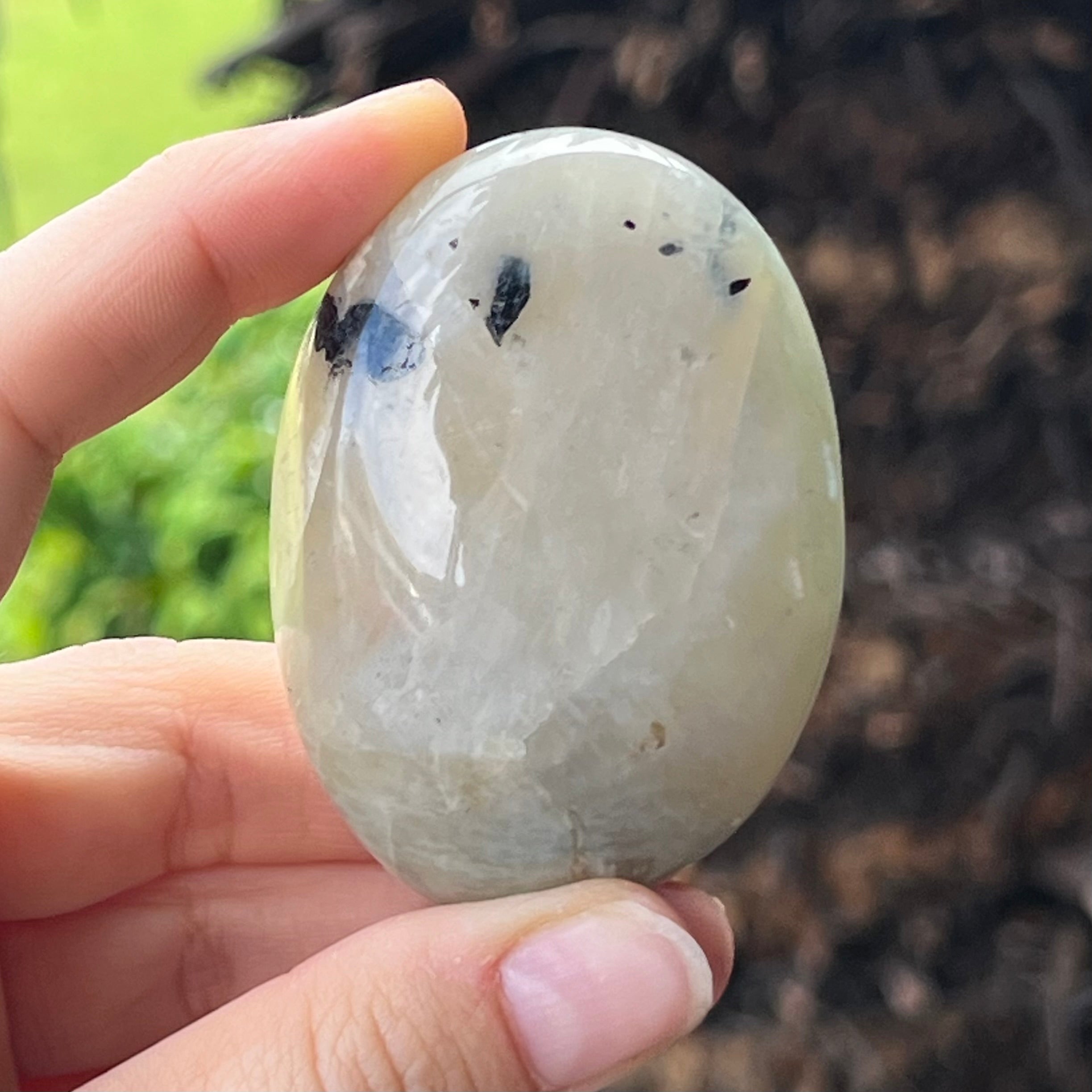 Moonstone Palm Stone