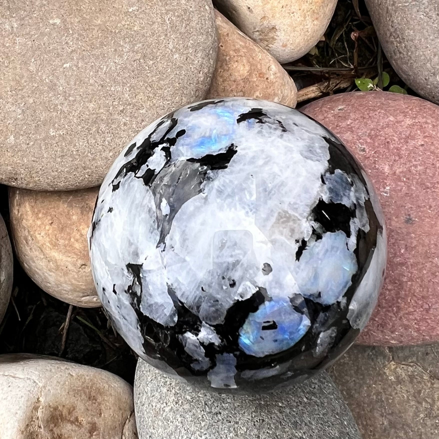Rainbow Moonstone Sphere