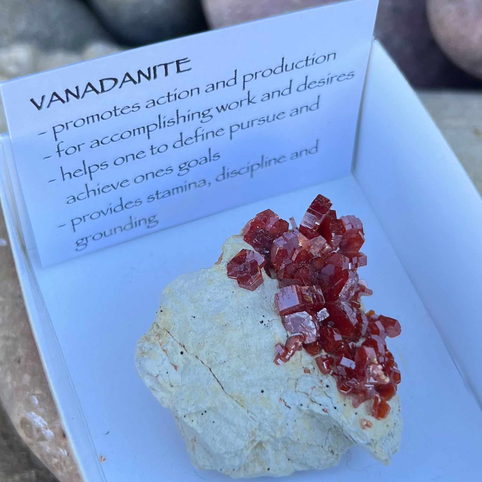 Vanadinite  ~ Specialty Boxed Crystal