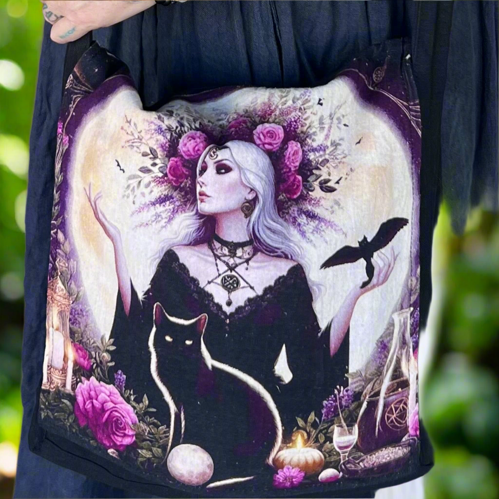 Mystical Rose ~ Cotton Shoulder Bag