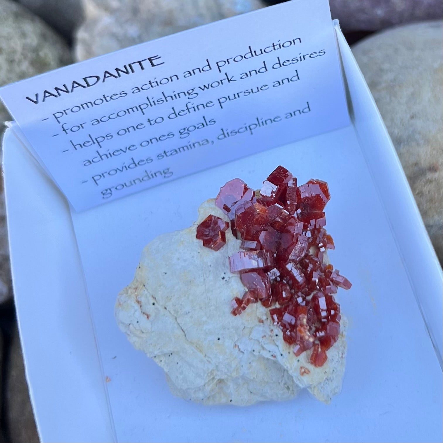 Vanadinite  ~ Specialty Boxed Crystal