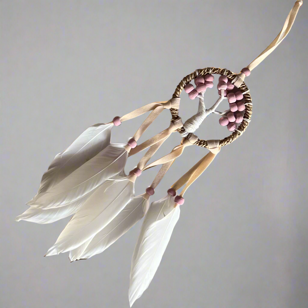 Boho Tree of Life Purple Dream Catcher