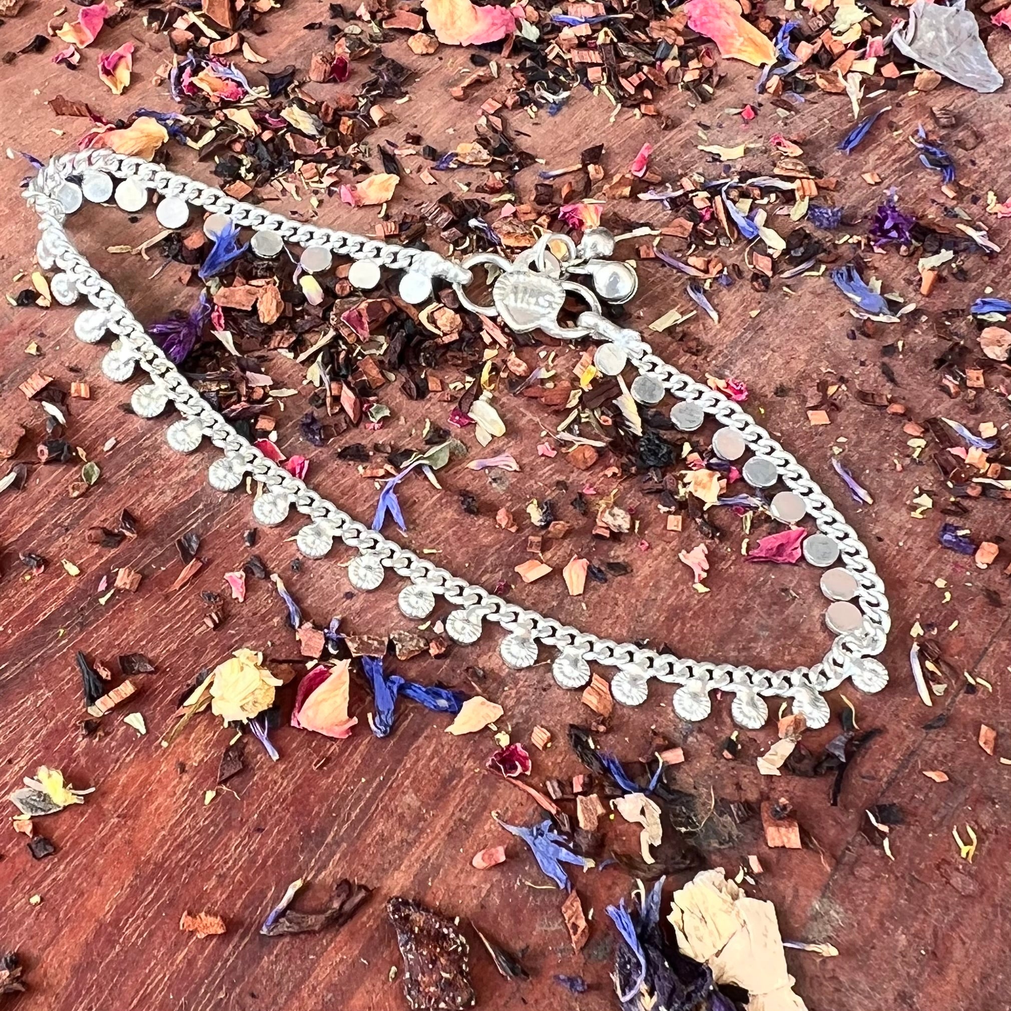 Indian Boho Silver Anklet