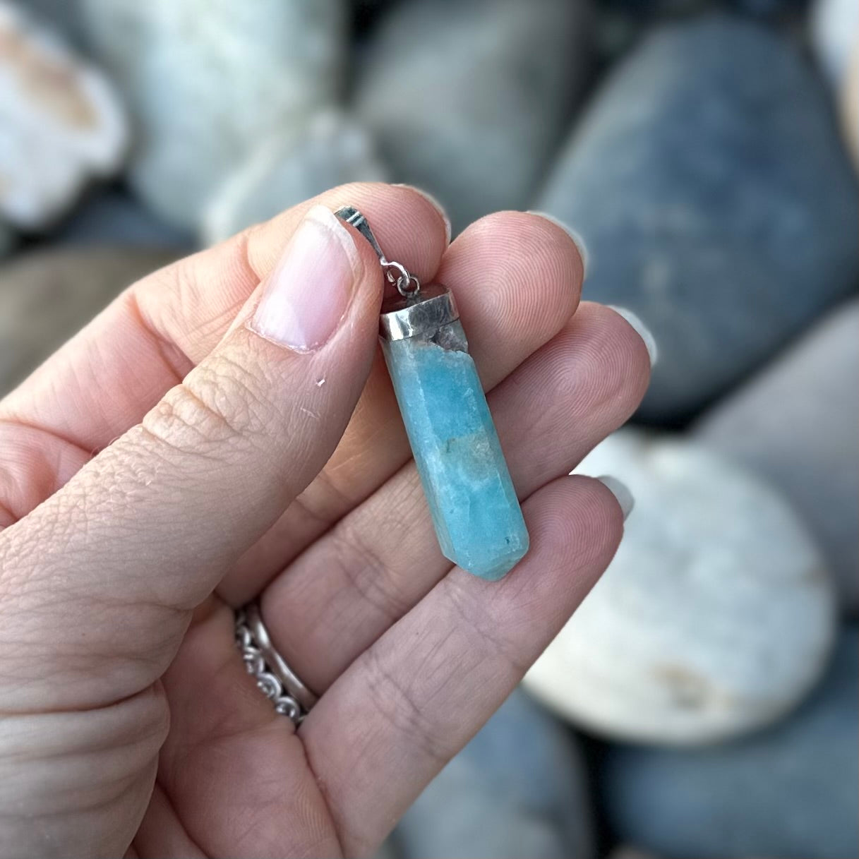 Caribbean Calcite Pendant