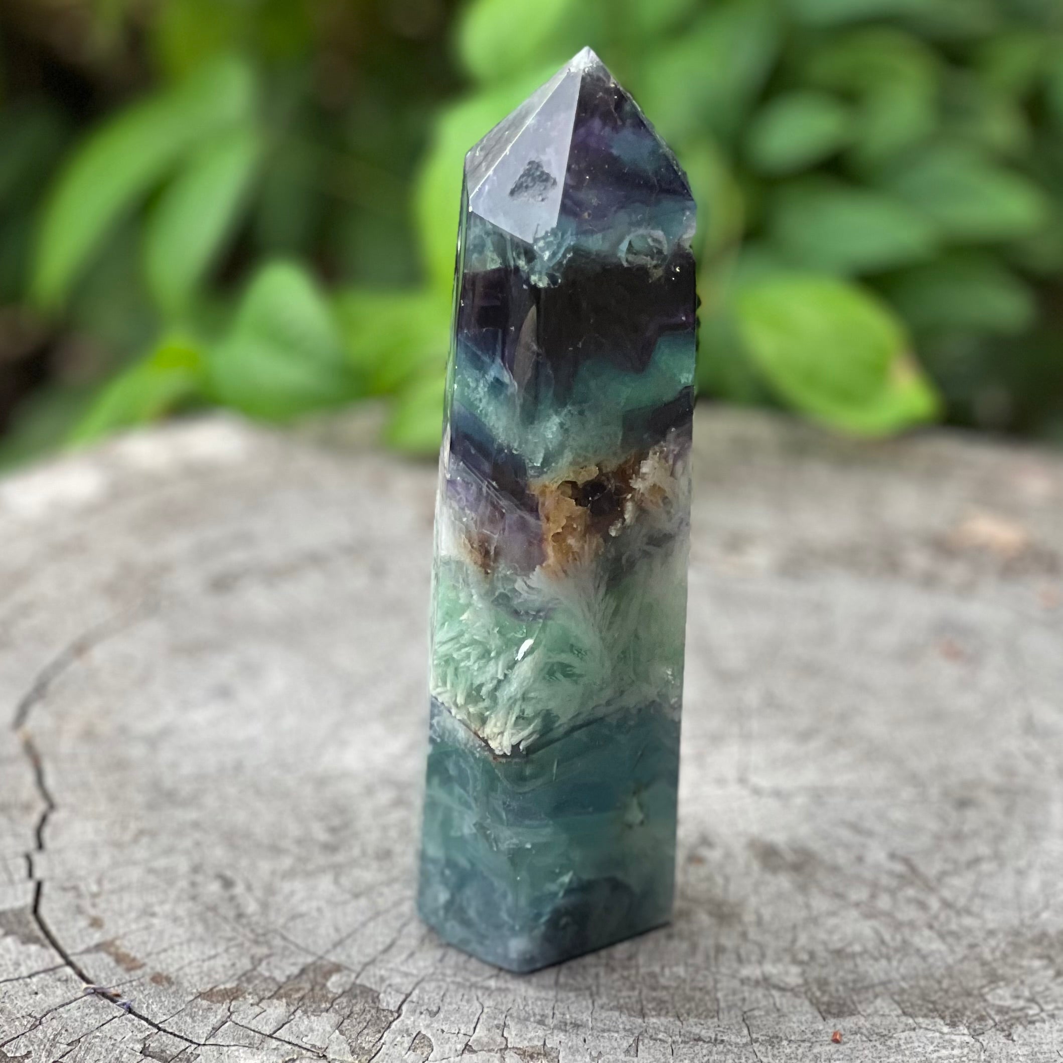 Rainbow Snowflake Fluorite Generator Point