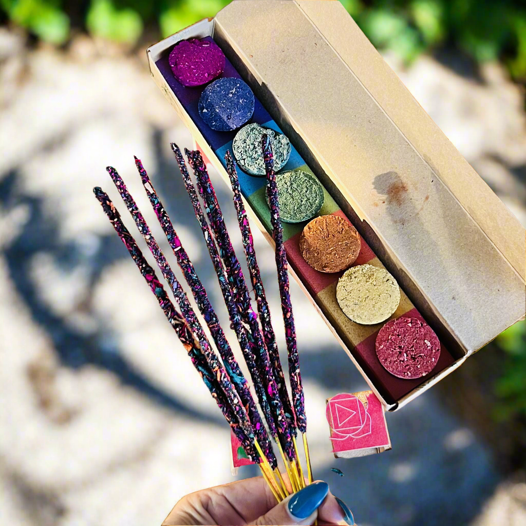 7 Chakra Smudge Bomb and Incense Kit