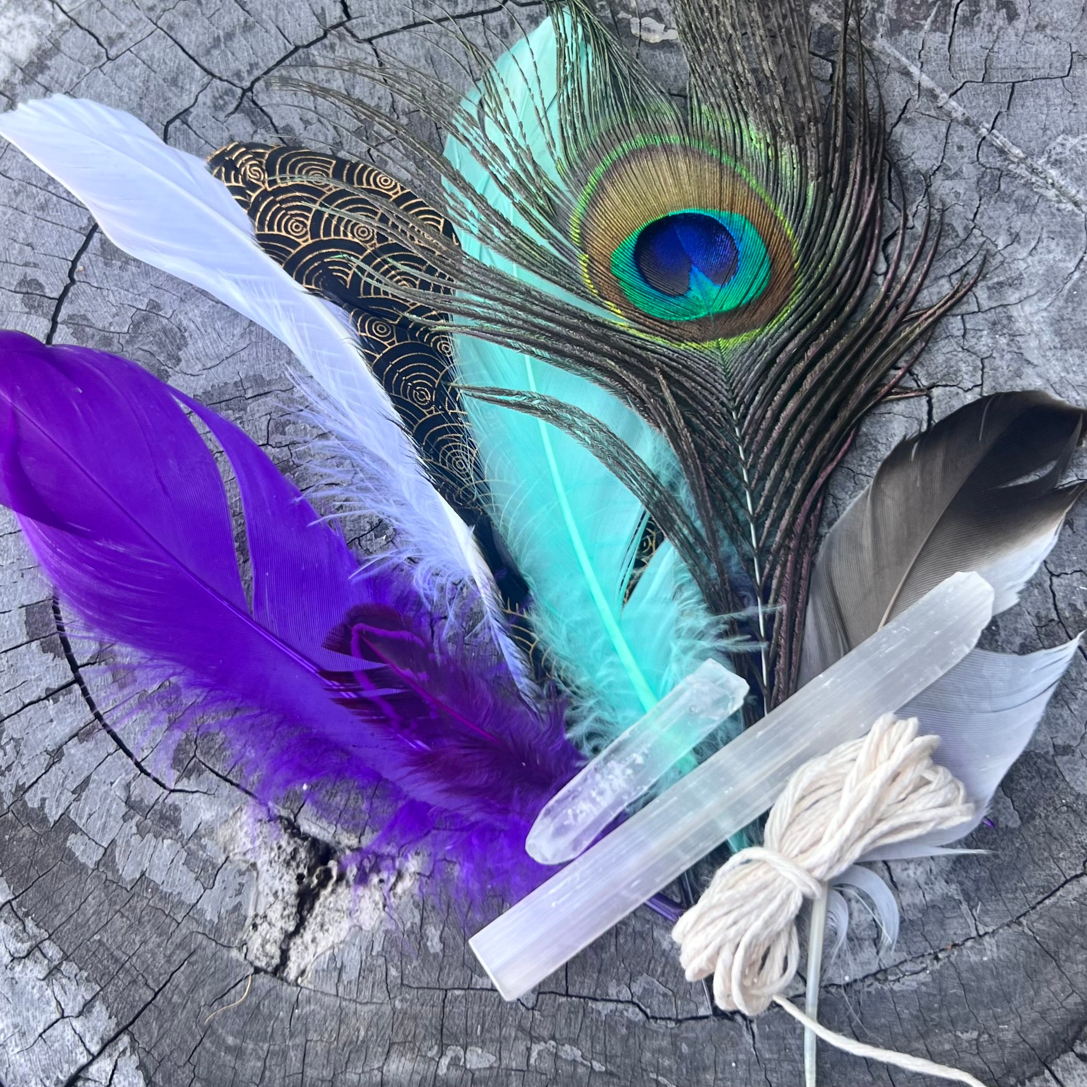 DIY Make your own smudge wand kit ~ Purple Vibes