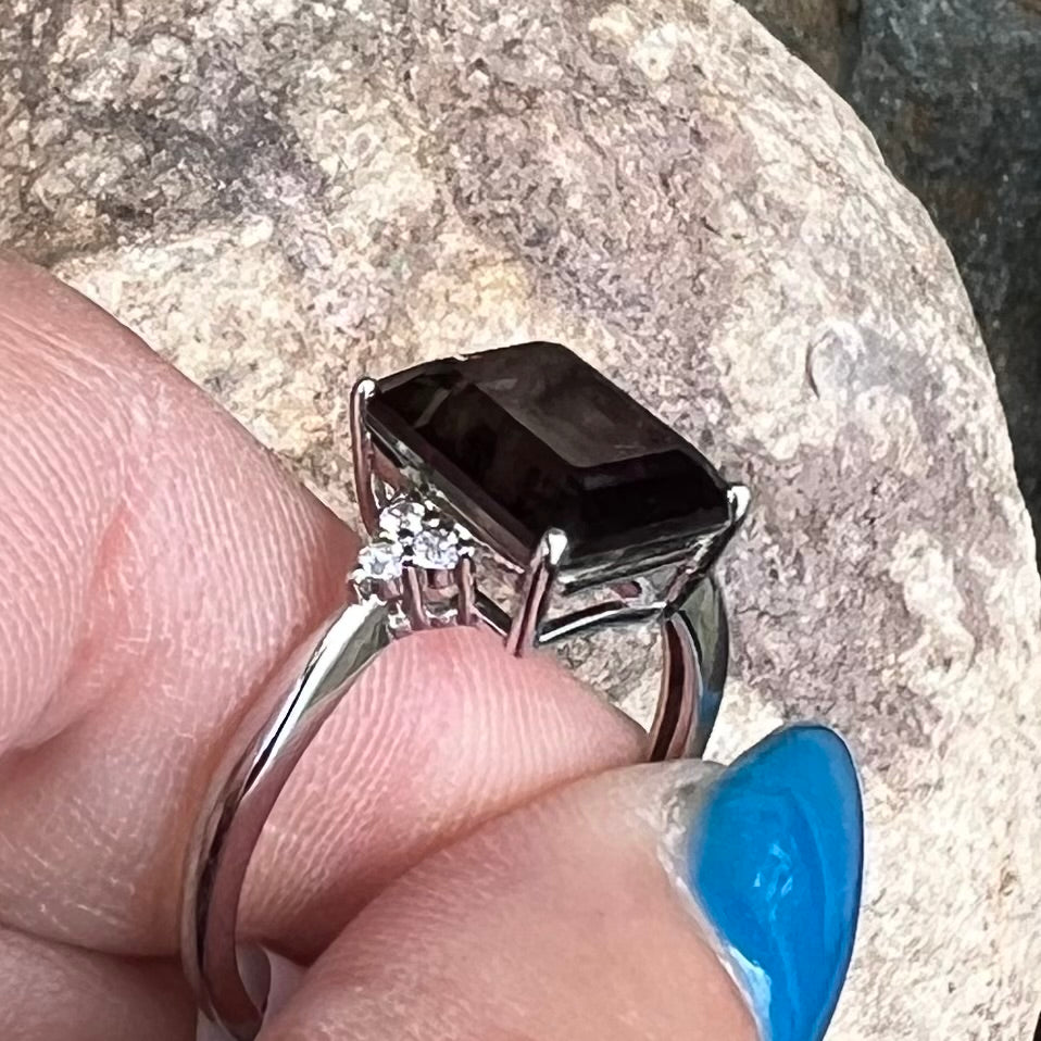 Alexandrite ~ Sterling Silver Ring ~ Size 6