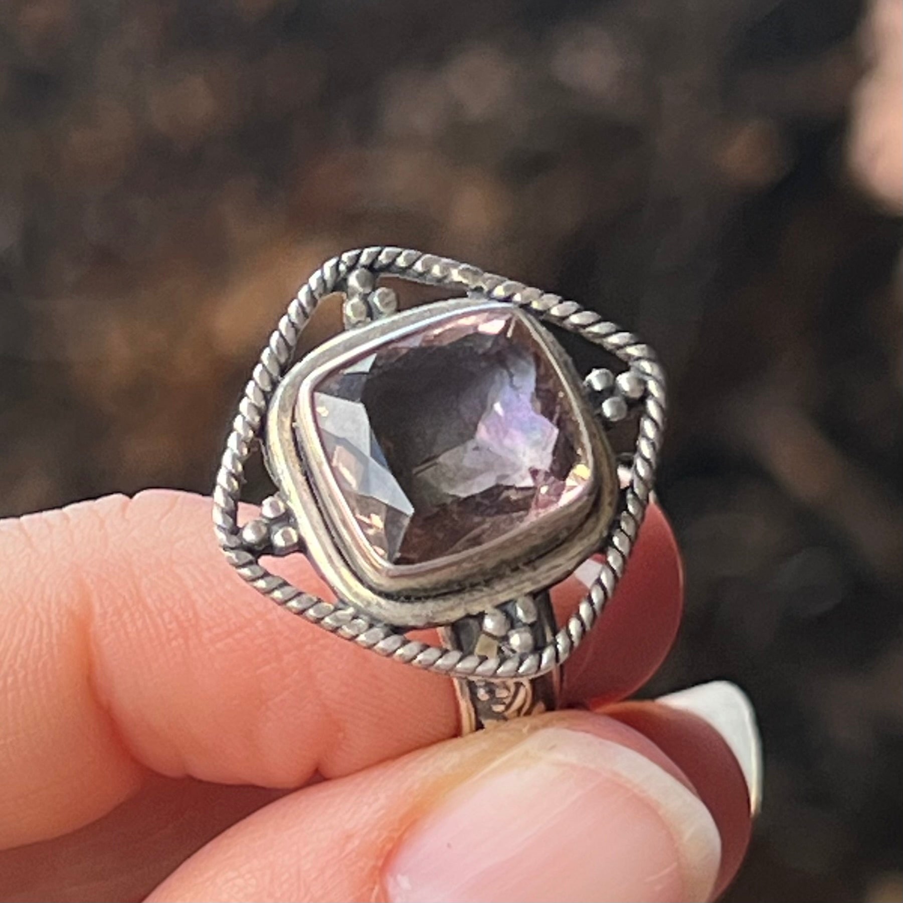 Ametrine Sterling Silver Ring ~ 8