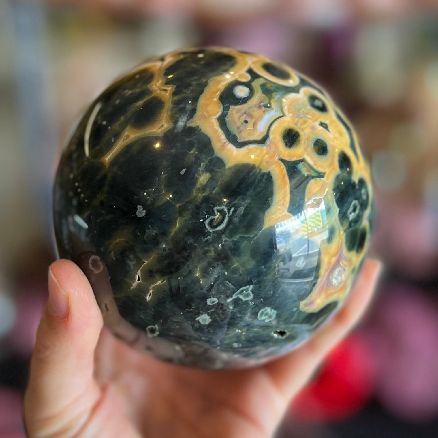Rainforest Jasper Sphere