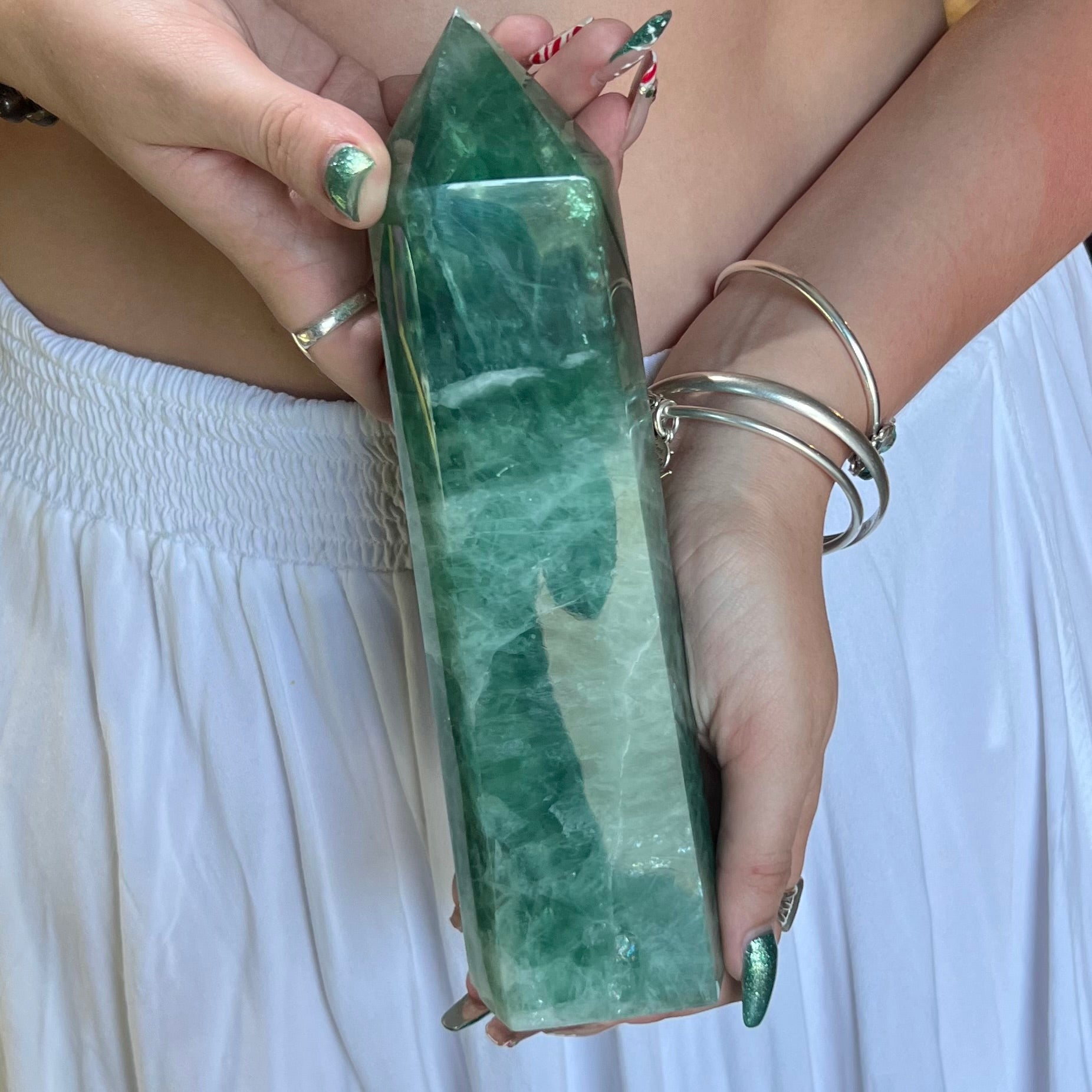 Rainbow Fluorite Polished Point