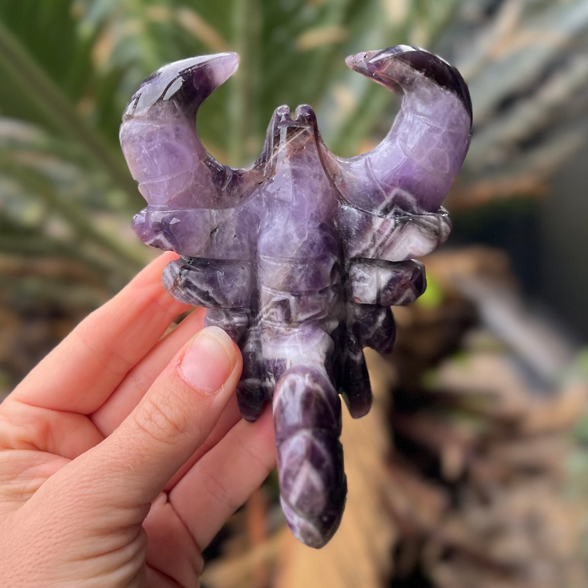Amethyst Scorpion Carving