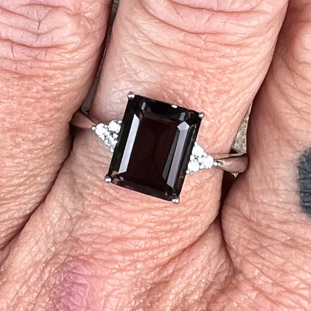 Alexandrite ~ Sterling Silver Ring ~ Size 6