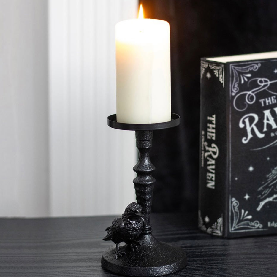 Raven Candle Holder