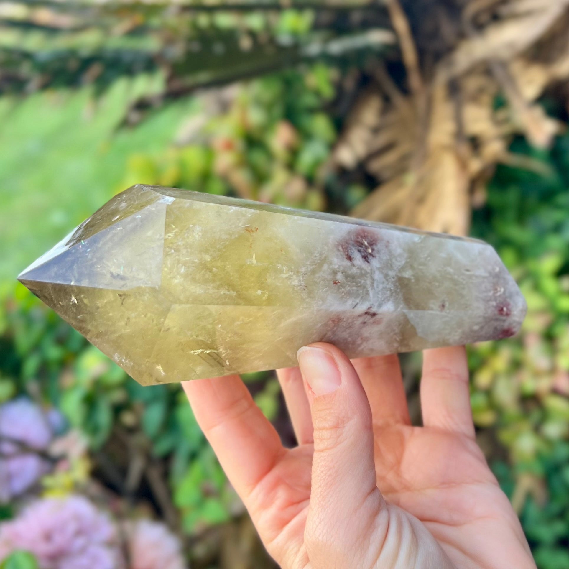 Rose Quartz Double Terminator Wand