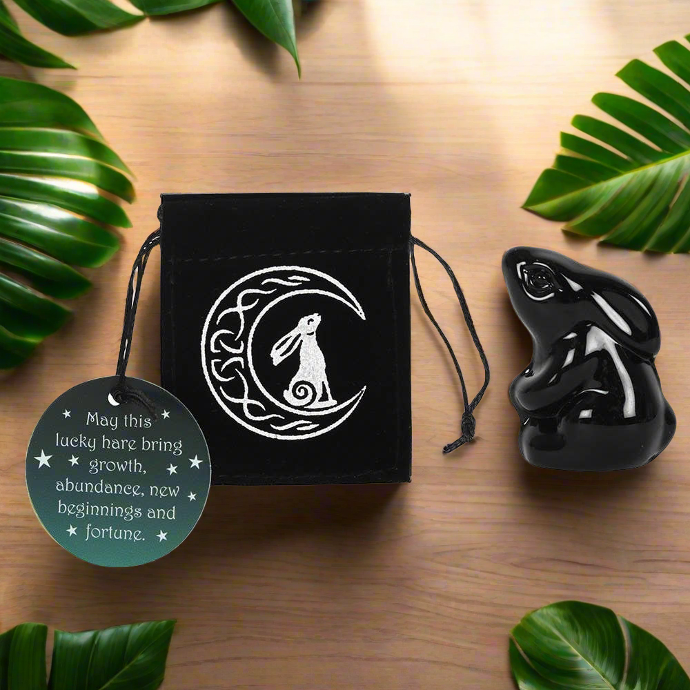 Lucky Moon Gazing Hare Charm
