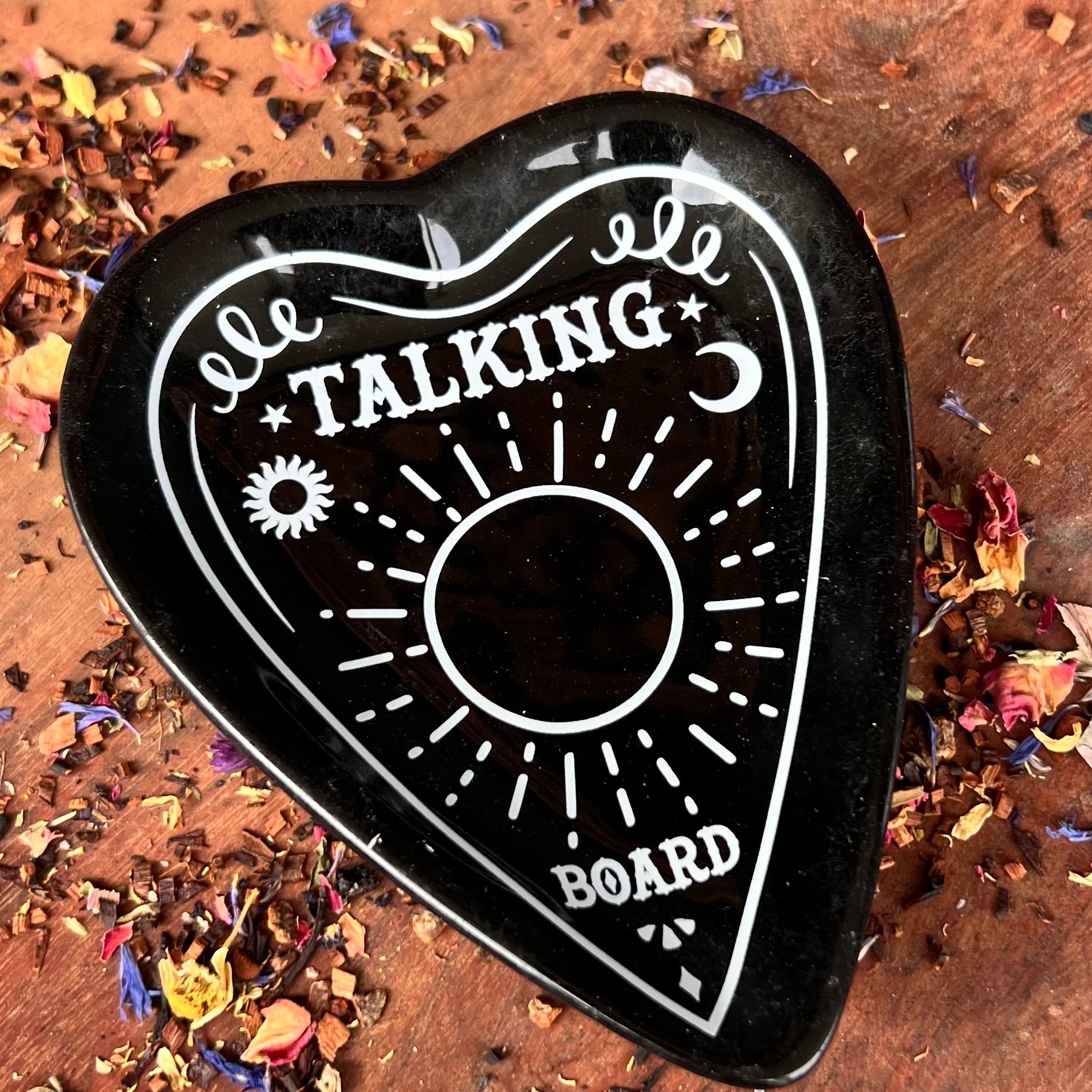 Black Talking Spirit Board Planchette Trinket Dish