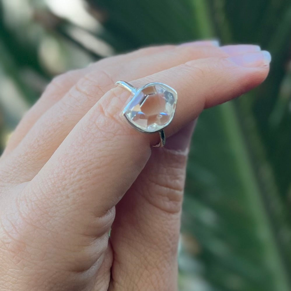 Herkimer Diamond ~ Sterling Silver Ring
