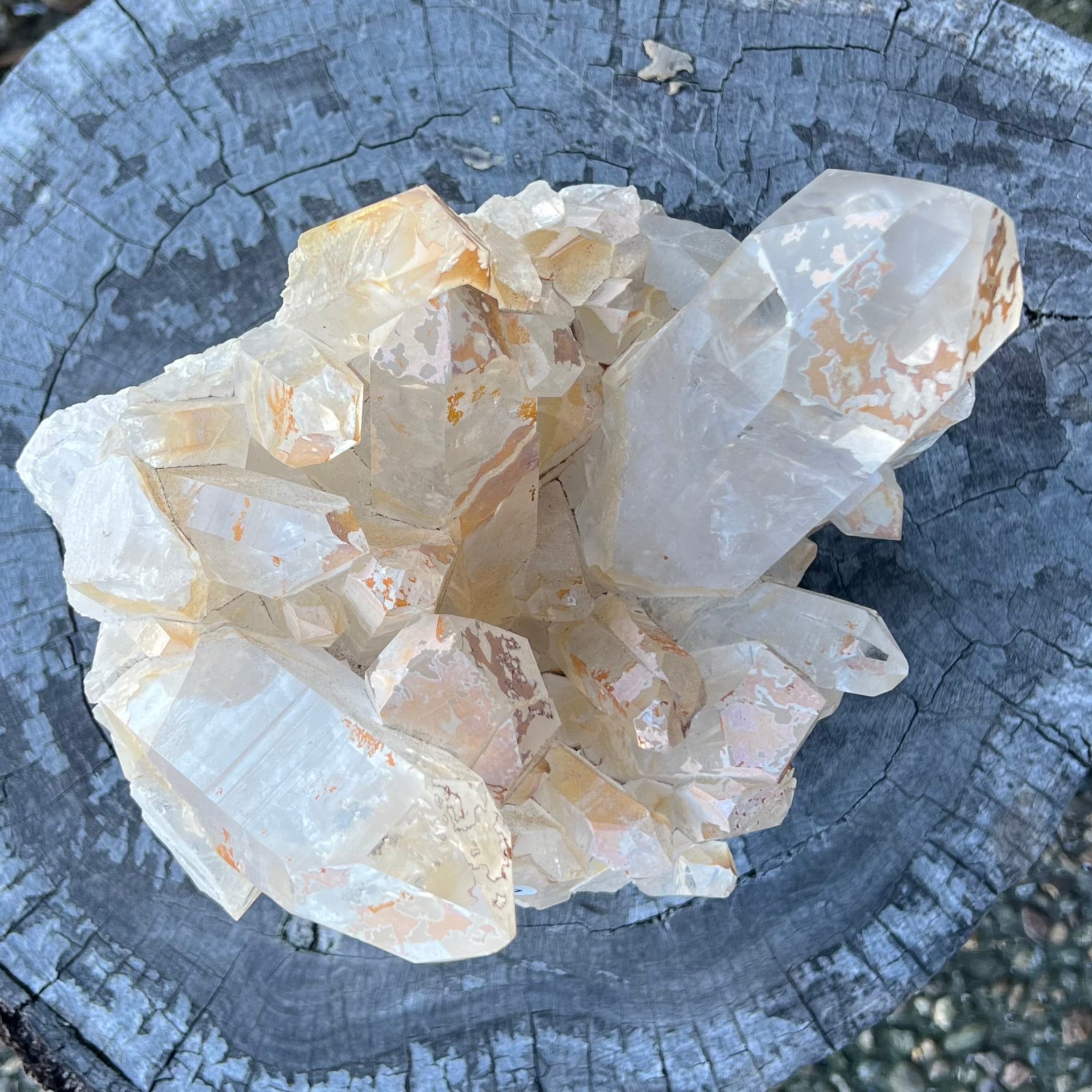 Stunning Clear Quartz Cluster