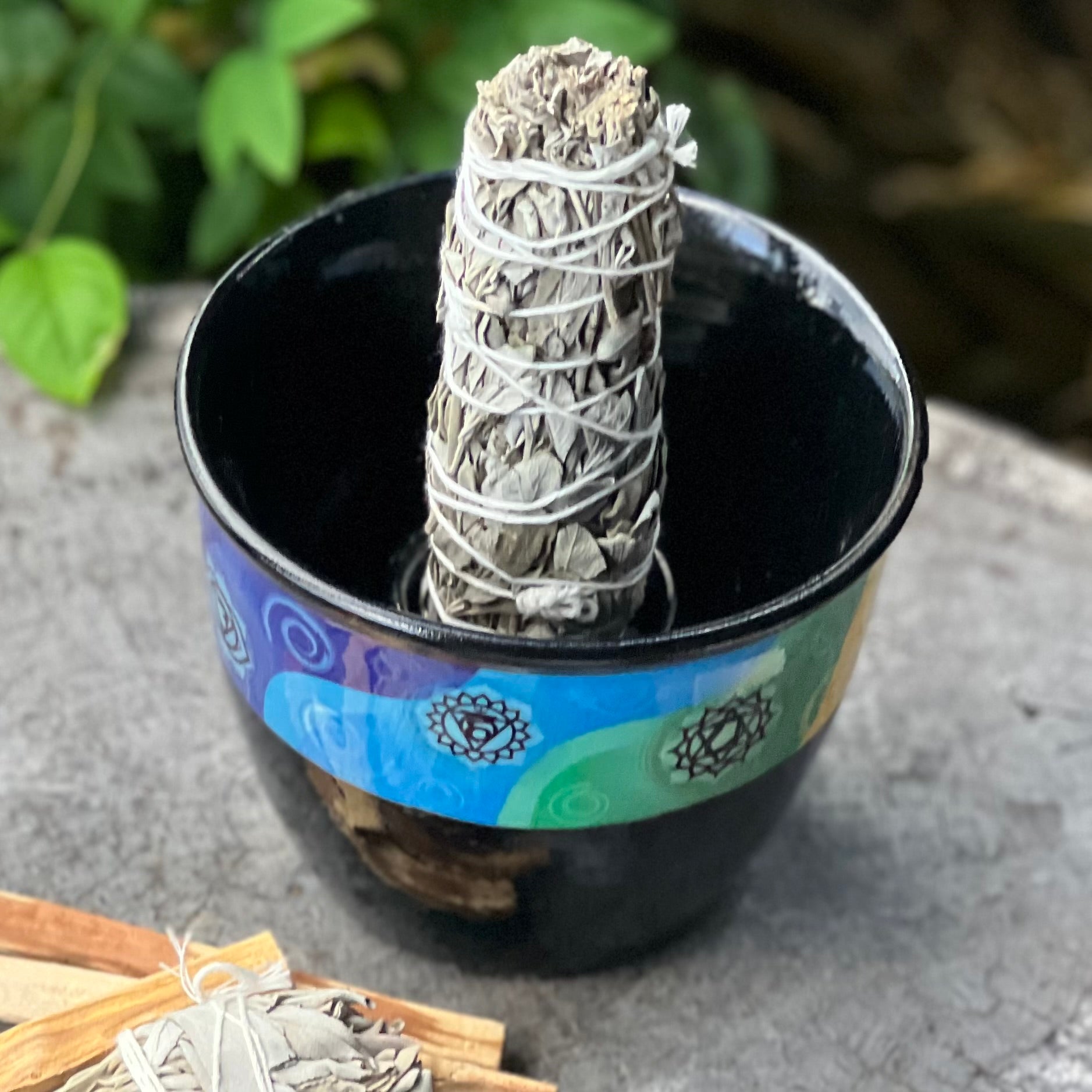 Sage Smudge Stick Holder - Chakra Flow