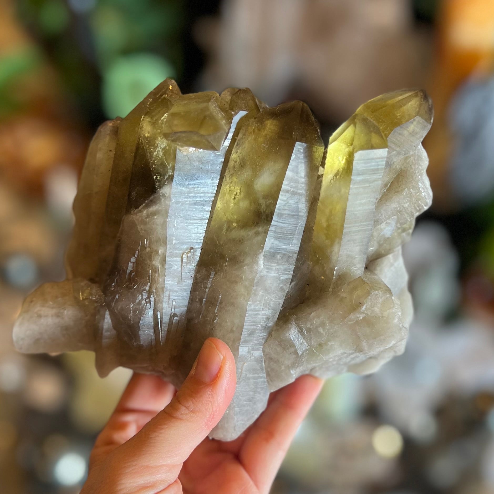 Smoky Citrine Natural Raw Cluster