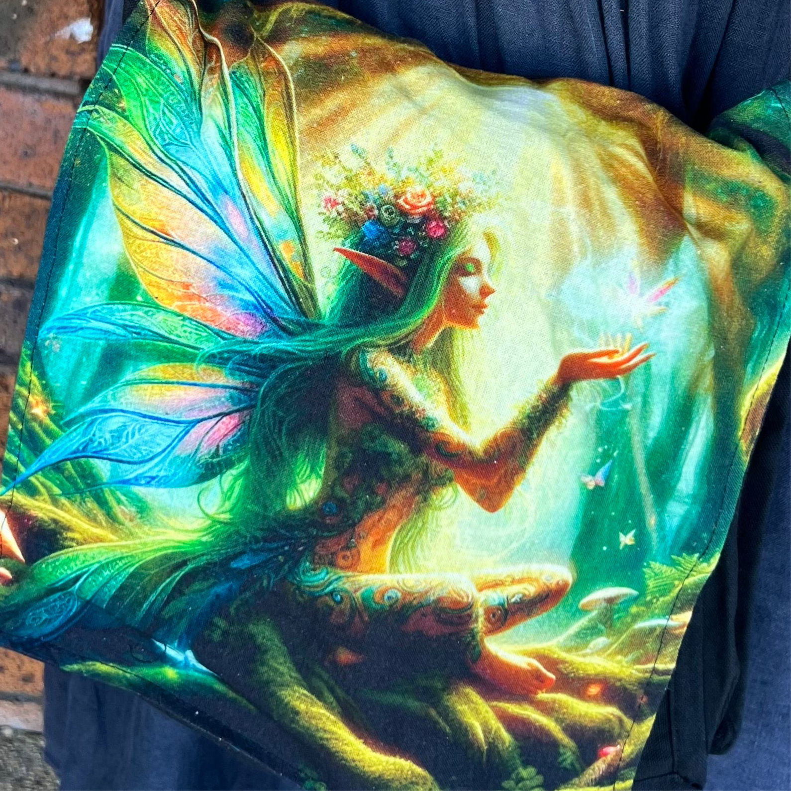 Mystical Fairy ~ Cotton Shoulder Bag