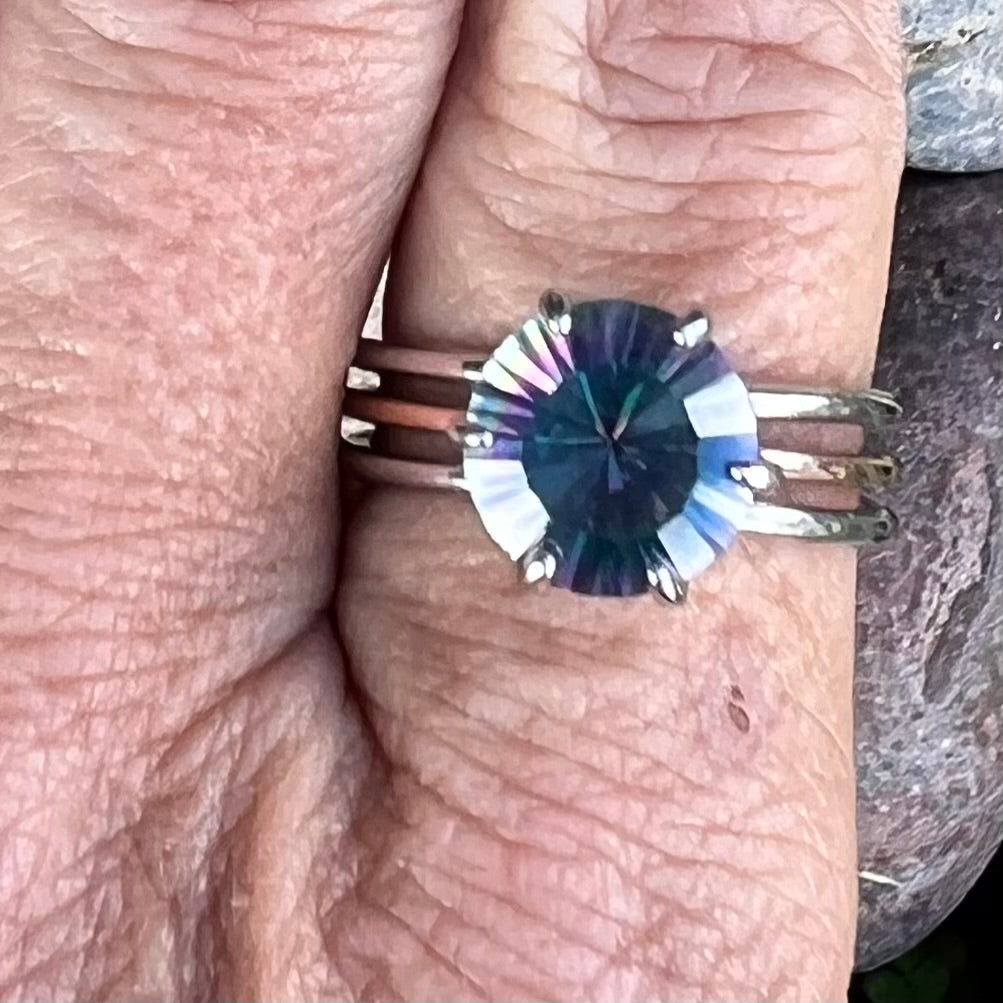 Mystic Topaz ~ Sterling Silver Ring ~ size 5