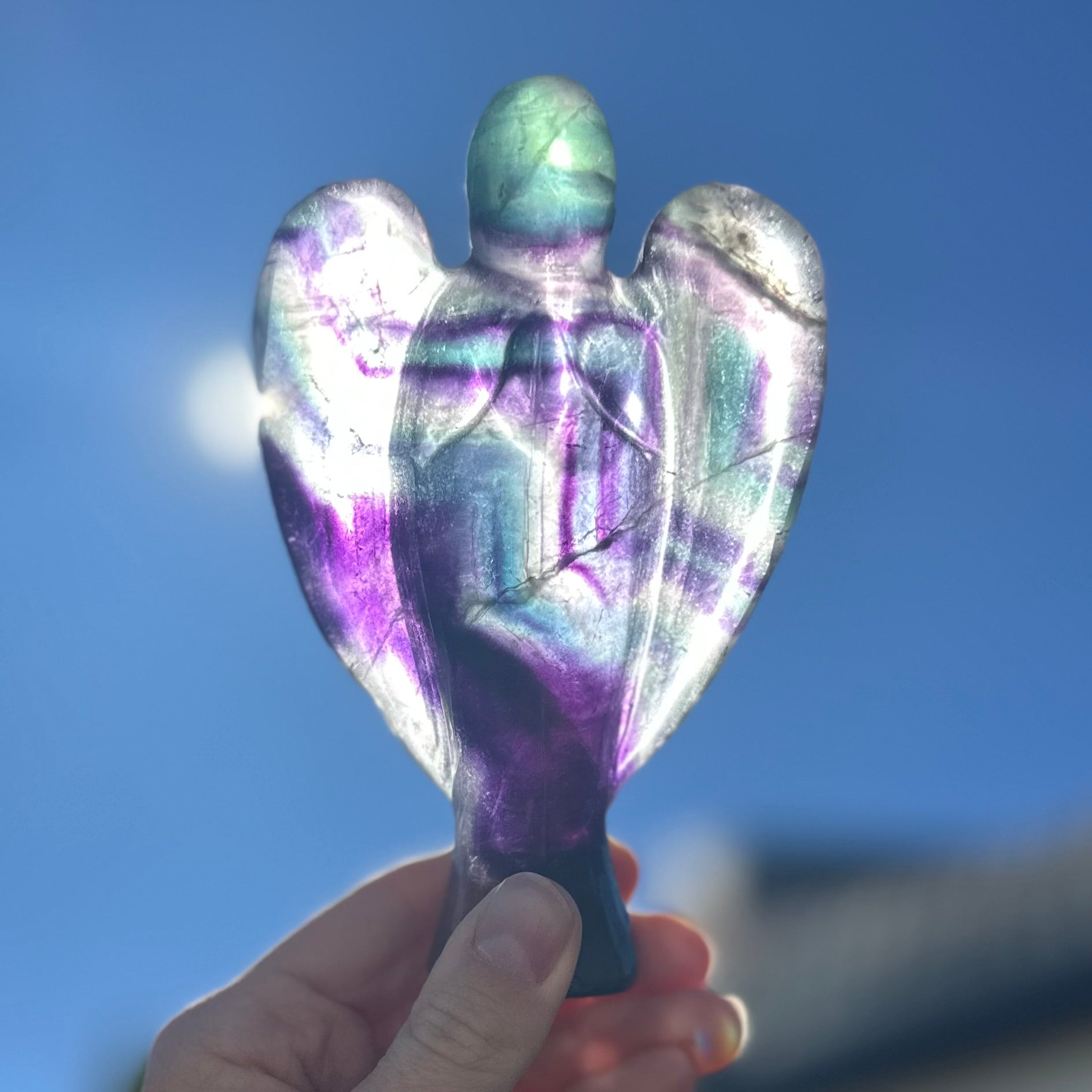 Rainbow Flourite ~ Angel