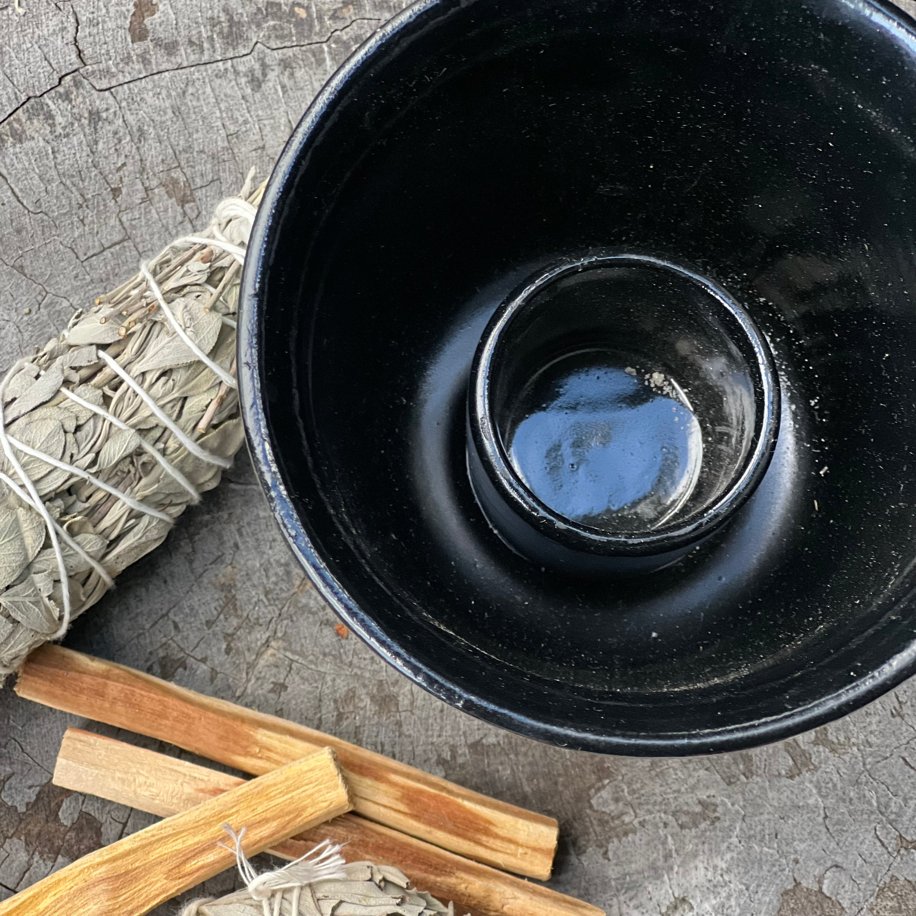 Sage Smudge Stick Holder - Coloured Pentacle