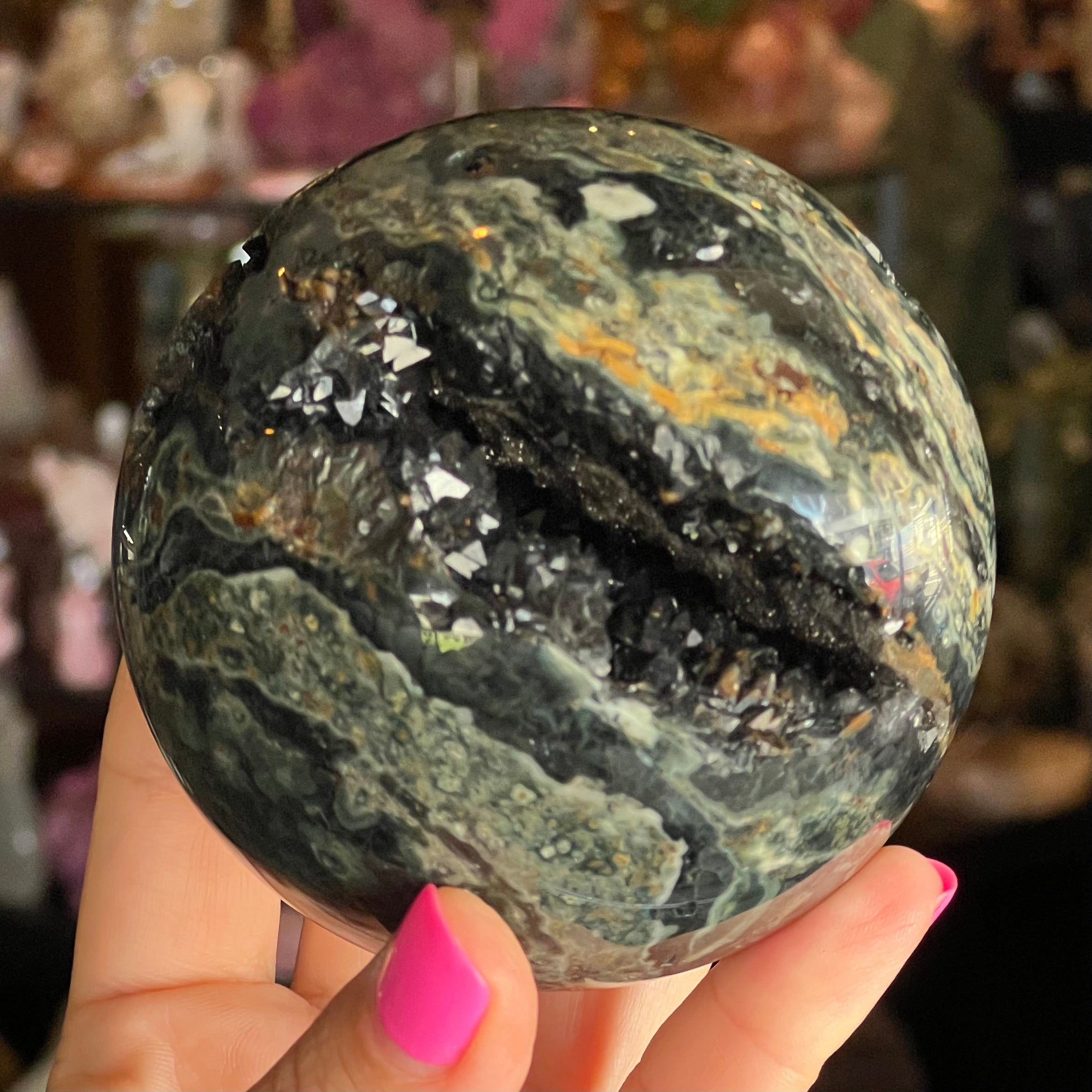 Ocean Jasper Sphere