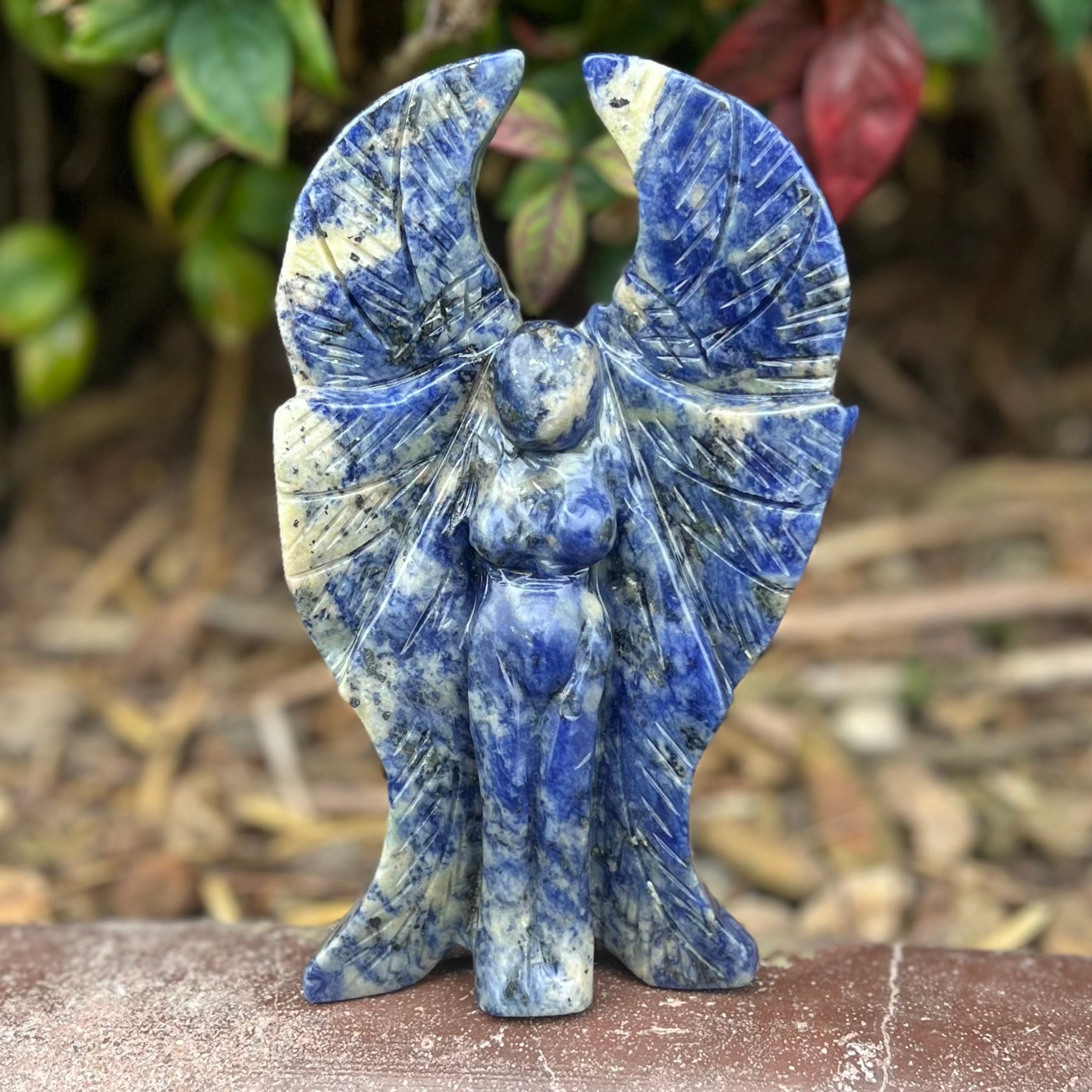 Sodalite Goddess Carving