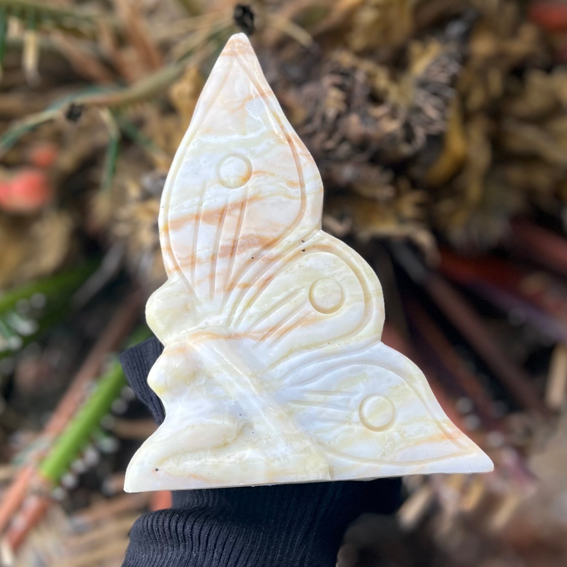 Afghanistan Jade Butterfly Carving