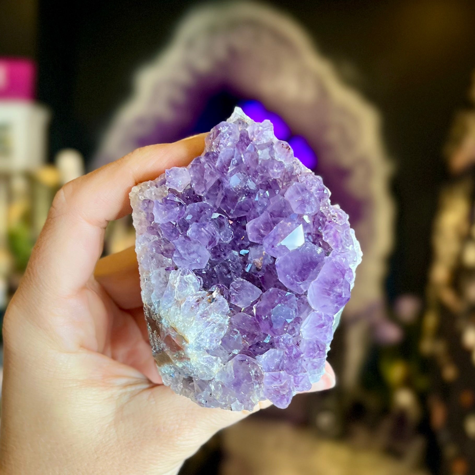 Amethyst Standing Cluster