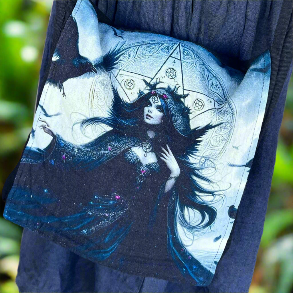 Mystical Witch ~ Cotton Shoulder Bag