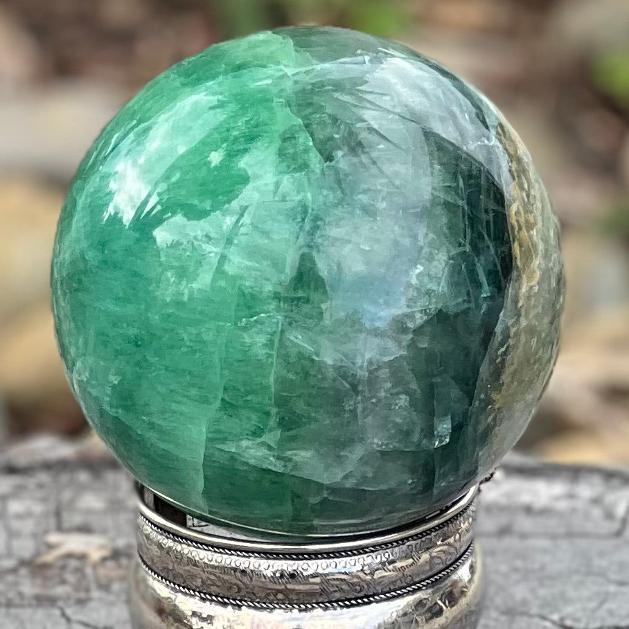 Rainbow Fluorite Sensational Sphere