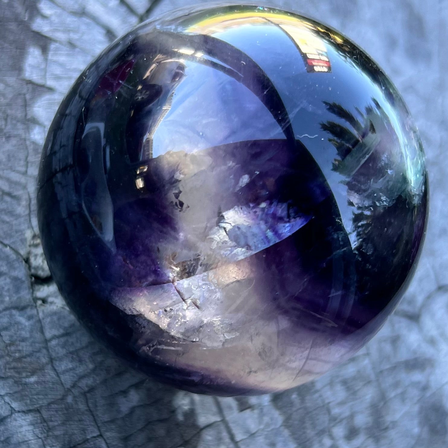 Purple Fluorite Sphere