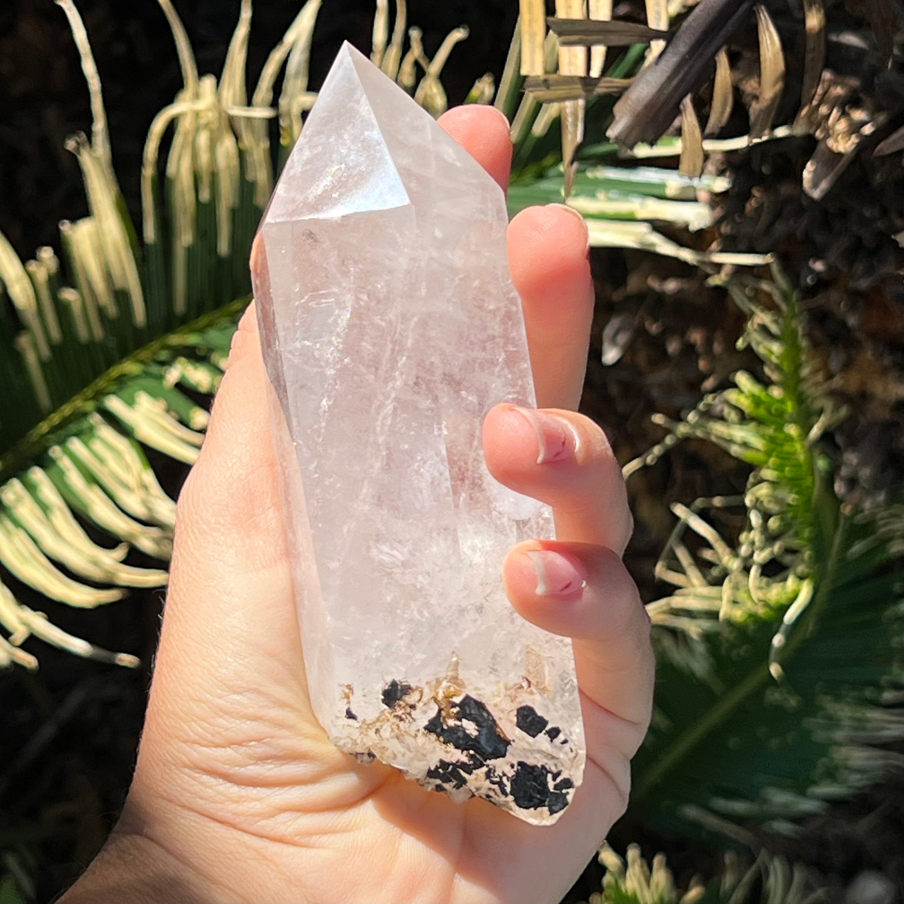 Clear Quartz Semi Raw Point