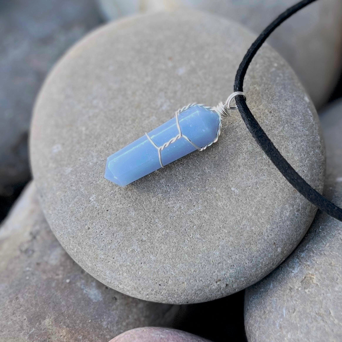 Angelite ~ Double Terminated Pendant